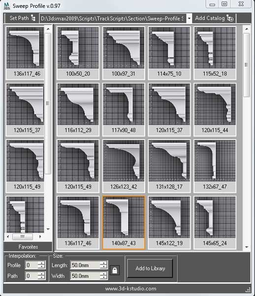 Scripts Other Sweep section shape