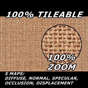 Fabric Jute Tileable Texture