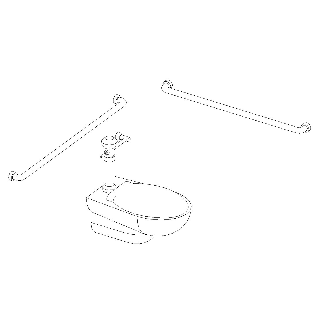 Building Revit Family toilet grab bar