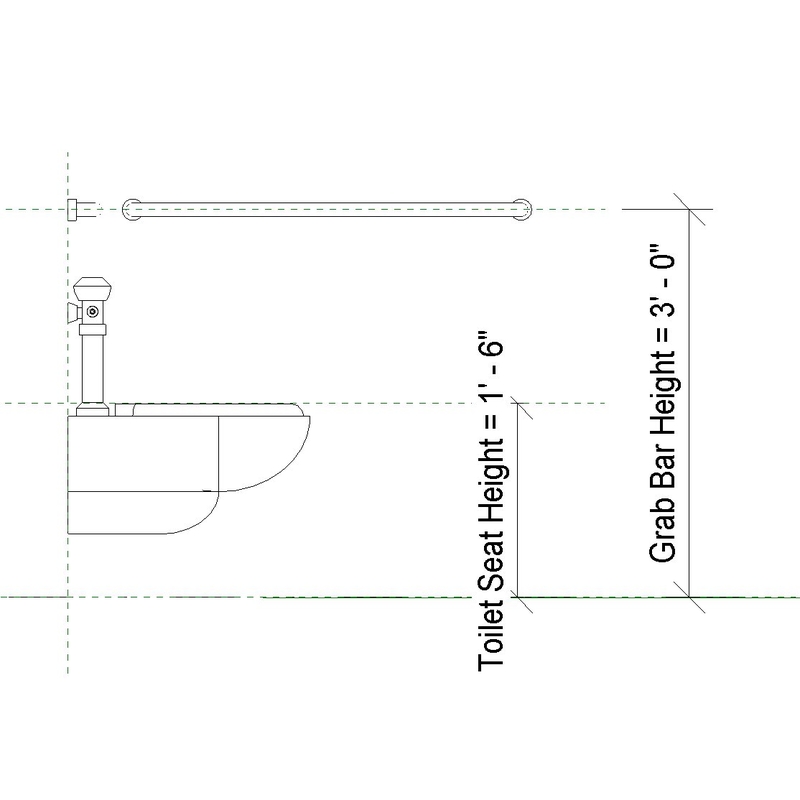 Building Revit Family toilet grab bar