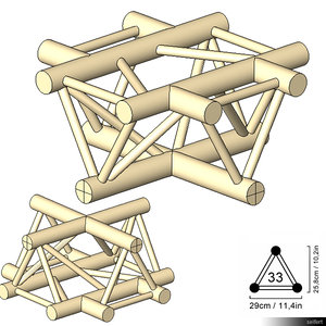 Truss 33 Corner 4-way Cross hori 00199se