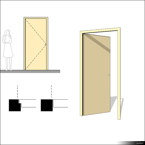 Building Revit Family Door Single Swing
