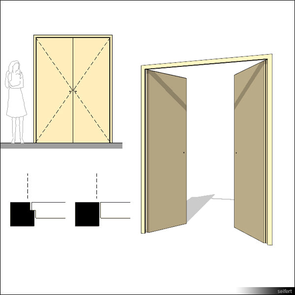 Door Swing Double 00225se