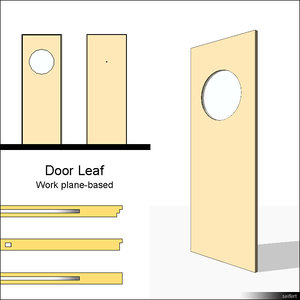 Door Leaf Round Panel 00229se