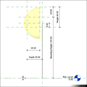 Template Lamp Wall Mount 00244se