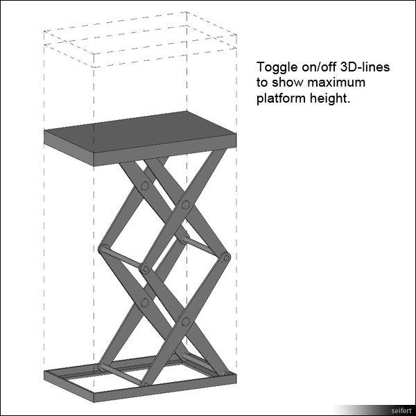 Building Revit Family Lift Scissor Hoisting