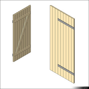 Door Leaf Ledge Brace 00267se