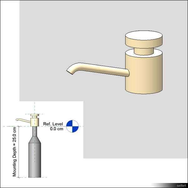 Building Revit Family Soap Dispenser Counter