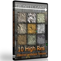 10 High Res Cratered Landscape Textures