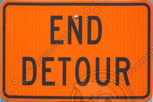 Los Angeles End Detour sign