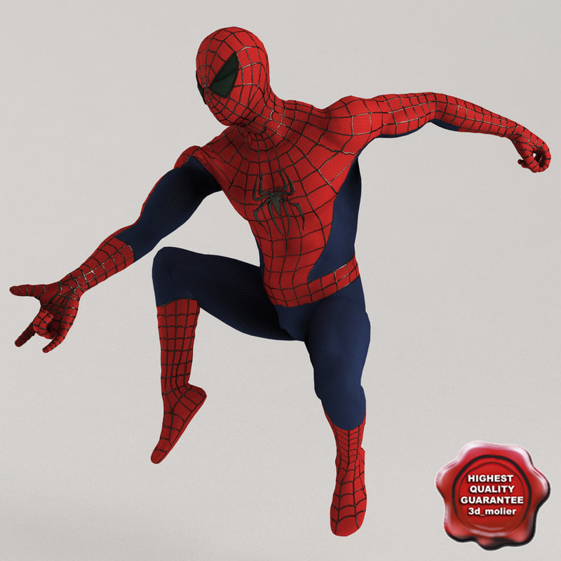 spiderman pose2 3d model