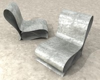 chair steel 3d model