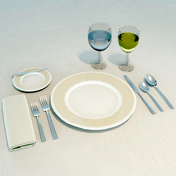 Building Revit Family Tableware Place Setting