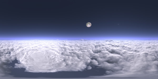 Texture TIFF sky 360 moon
