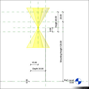Template Lamp Wall Mount 00211se