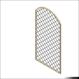 Door Leaf Arc Grille 00263se