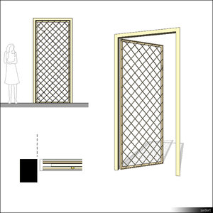 Door Single Leaf Grille 00265se