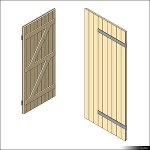 Door Leaf Ledge Brace 00269se