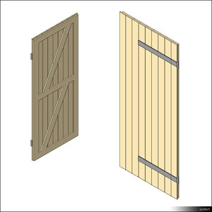 Door Leaf Ledge Brace 00270se