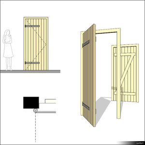 Door Single Wing Ledged 00271se