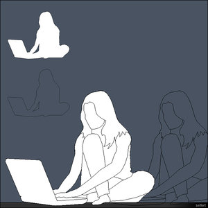 2D Woman Sitting 00299se