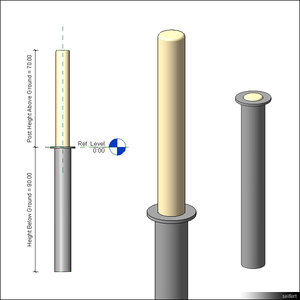 Parking Post Telescopic 01086se