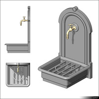 Fountain Wall Cast Iron 01102se