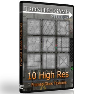 10 High Res Framed Glass Textures