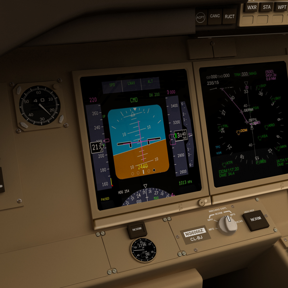 Boeing 777 Cockpit Poster