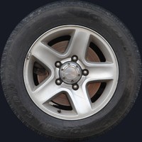 Grand Vitara Wheel Texture Map