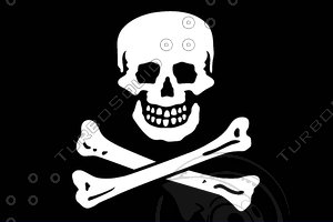 Jolly Roger texture Flag