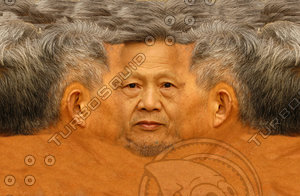 Old Oriental Man Face texture