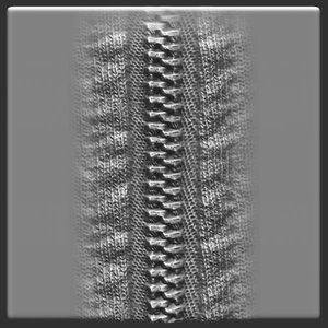 Hoodie zipper ZBrush Alpha