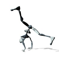 Mocap B boy dance air flare