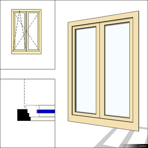 Window Double Swing 00275se