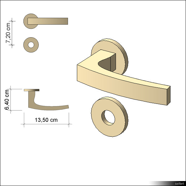 Building Revit Family door hardware handle