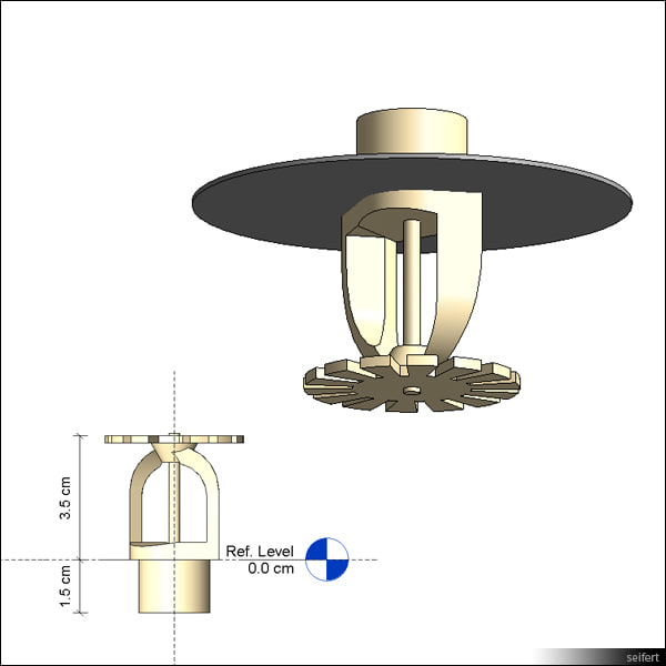 Building Revit Family Sprinkler Fire Control