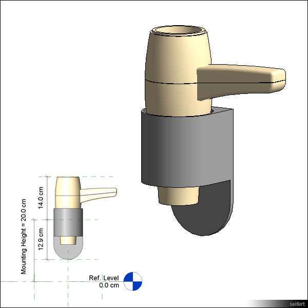 Building Revit Family Hair Dryer Wall