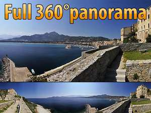 Calvi Harbour - 360&deg; panorama
