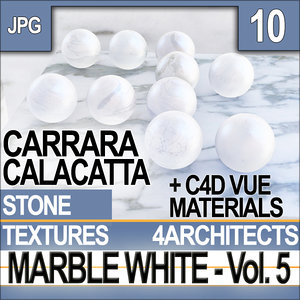 Texture Marble White & Materials Vol. 5 Carrara Calacatta