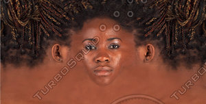 Black Woman Facial Texture