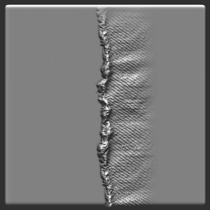 Torn Jeans frayed edge ZBrush Alpha