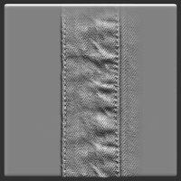 Torn jeans waist seam ZBrush Alpha