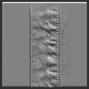 Torn jeans waist seam ZBrush Alpha