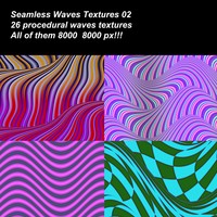 26 High definition procedural waves textures.