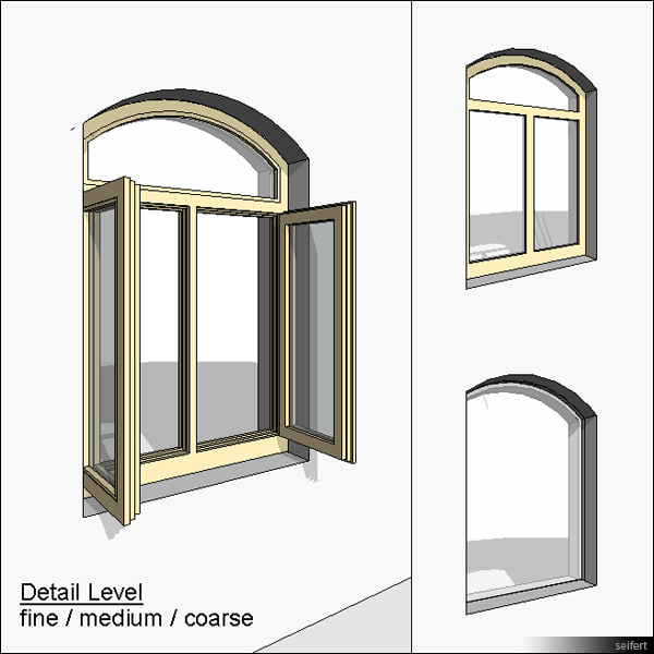Building Revit Family Window Casement Double