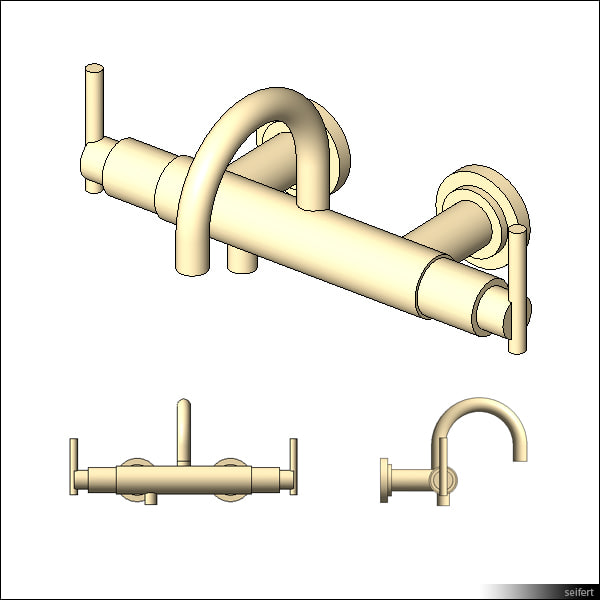 Building Revit Family faucet wall two