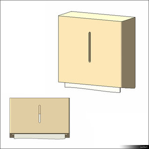 Paper Towel Dispenser Wall Mount 01122se