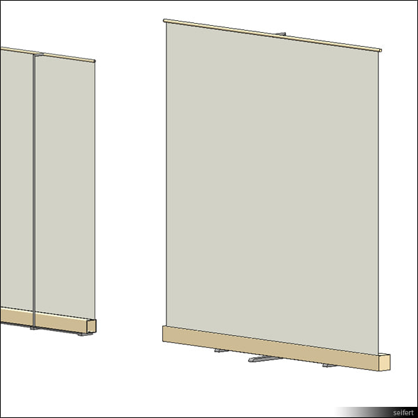 Building Revit Family projection screen floor
