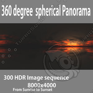 RZ2 300 HDR Image sequene 360 degree spherical  panorama ( from sunrise to sunset)